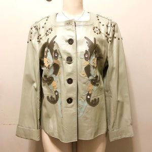 PAMELA MCCOY LEATHER JACKET